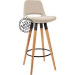 Kozza Home Retro 220 Bar Sandalye Naturel - Keten - 75 cm