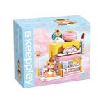 KP28006 Keeppley Red Cat Cake Shop -Vagon life Kız Erkek Çocuk Oyuncak Eğitici Oyuncaklar