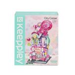 KP28012 Keeppley Candy Shop City Corner Blok Seti -Vagon life Kız Erkek Çocuk Oyuncak Eğitici Oyunca
