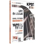Kpss Matematik Lise-Ön Lisans Genel Yetenek Yaprak Test 2026