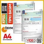 Kpss Ortaöğretim/Lise 2018-2020 Ösym Tıpkı Basım Çıkmış Soru 2 Kitapçık Seti Video Çözümlü Tg