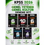 Kpss Tüm Adaylar İçin Tarih, Coğrafya, Vatandaşık, Türkçe, Matematik Deneme Tamamı Çözümlü Evp Akademi
