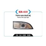 KR-410 - Dıkız Ayna Sınyalı Sol Megane Iıı Fluence - Siyah