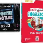 Kr Akademi 8. Sınıf Lgs İngilizce Poster Notlar Ve Sınav Yayınları Soru Bankası Seti 2 Kitap