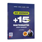 KR Akademi Yayınları KPSS DGS ALES AGS 30 Günde Matematik +15 Net Soru Bankası