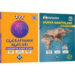 Kr Akademi Yayınları TYT 9. Sınıf 10. Sınıf Coğrafyanın Kodları Video Ders Kitabı ve Coğrafyanın Kodları Dünya Haritaları Çalışma Defteri ve Soru B...