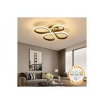 kra avize Güneş Modern Lüx Siyah Plafonyer Ultra Power 3 Renk Led'li Avize