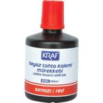 Kraf 100 Ml Beyaz Tahta Kalem Mürekkebi Kırmızı