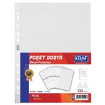 Kraf 1002 100'lü Poşet Dosya A4 XL Poşet Dosya