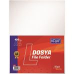 Kraf 1011 L A4 100'lü Paket Poşet Dosya