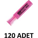 Kraf 120 Adet Pembe Fosforlu Kalem