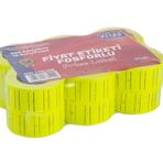 Kraf 12x21 mm Fosforlu Sarı Motex Etiket
