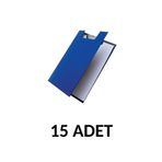 KRAF 15 Adet A4 Kapaklı Sekreterlik Dosyası Mavi