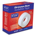 Kraf 19 mm x 33 m Görünmez Bant
