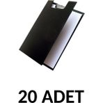 Kraf 20 Adet A4 Kapaklı Sekreterlik Dosyası Siyah