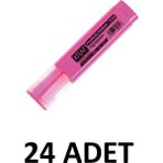 Kraf 24 Adet Pembe Fosforlu Kalem