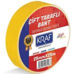 Kraf 2525G 25 x25 mm Çift Taraflı Bant
