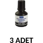 Kraf 3 Adet 30ML Siyah Tahta Kalemi Mürekkebi
