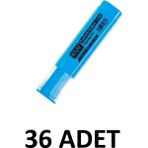 Kraf 36 Adet Mavi Fosforlu Kalem