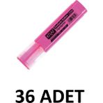 Kraf 36 Adet Pembe Fosforlu Kalem