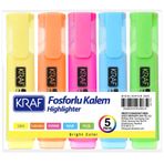 Kraf 385-5 5'li Fosforlu Kalem