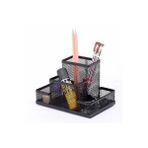 Kraf 411g 4'lü Siyah Metal Perfore Organizer Kalemlik