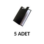 Kraf 5 Adet A4 Kapaklı Sekreterlik Siyah