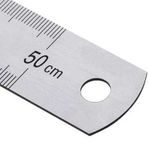 Kraf 50 cm İnch Ölçülü Çelik Cetvel
