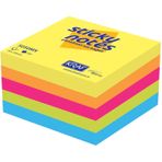 Kraf 5050MX 50x50 250 Yaprak Mixed Yapışkanlı Küp Not Kağıdı