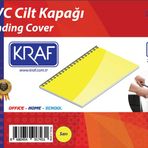 Kraf 512G Sarı A4 100 Adet Cilt Kapağı