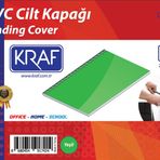 Kraf 512G Yeşil A4 100 Adet Cilt Kapağı