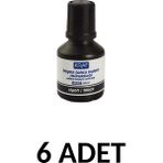 Kraf 6 Adet 30ML Siyah Tahta Kalemi Mürekkebi
