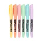 KRAF 6'lı Pastel Renk Fosforlu Işaretleme Kalem Seti