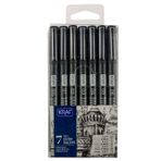 Kraf 7 Parça Teknik Çizim Kalem Seti