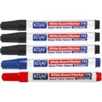 Kraf 770 Beyaz Tahta Kalemi 3 Siyah 1 Mavi 1 Kırmızı (Doldurulabilir)