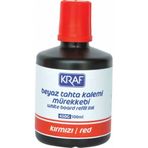 Kraf BEYAZ TAHTA KALEMİ MÜREKKEBİ KIRMIZI 100 ML 450G Ücretsiz Kargo