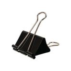 Kraf Binder Clips 25 mm 12'li Siyah Kıskaç Seti Dosyalarınızı Düzenli Tutun