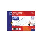 KRAF Cilt Kapağı A4 160 Micron 100 Lük Şeffaf
