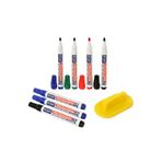 KRAF Doldurulabilir Beyaz Tahta Kalemi & Silgi Set 8'li - 778g 8680454929366