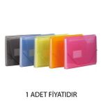 KRAF F4302 LASTİKLİ KÖRÜKLÜ DOSYA A4 13 CEP MAVİ