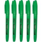 Kraf Fosforlu Kalem 2 mm Uç No 340 Yeşil 5 Adet