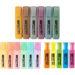 Kraf Fosforlu Kalem Seti 17 Renk 6 Metalik 6 Pastel 5 Neon Ergonomik Tasarım