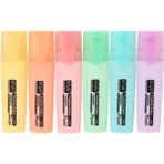 Kraf Fosforlu Pastel Kalem 6'lı Set Renkli Metalik Kalemler ile Yaratıcı Çizimler İçin