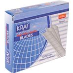 Kraf Geniş Maket Bıçağı Yedeği 100 Adet (Falçata Ucu)