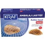 KRAF Kauçuk Ambalaj Lastiği 50 Gr 960 G Ofis Kalitesi ile Güçlü Bağlama Sağlar