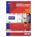Kraf KF-2033 63.5x25.4 mm Lazer Etiket