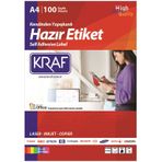 Kraf KF-2036 45x30 mm Lazer Etiket