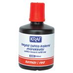 Kraf Kırmızı 100 ml Beyaz Yazı Tahtası Mürekkebi