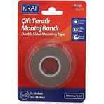 Kraf Montaj Bandı Cıft Taraflı Extra Guclu 19X1.5