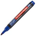 Kraf Permanent Markör Yuvarlak Uc 220 Mavi (Koli Kalemi) 12’Li